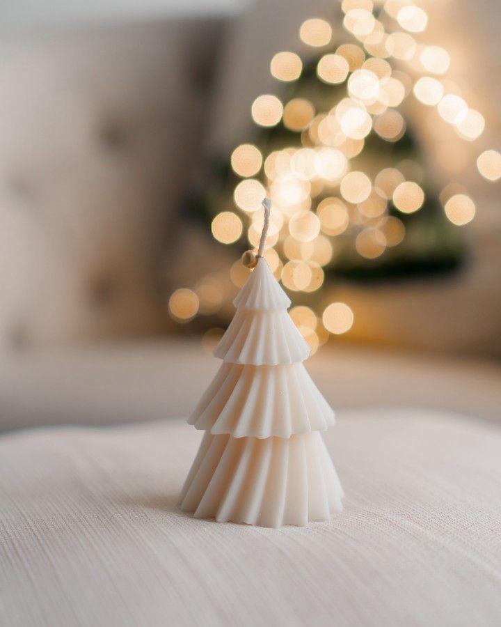 Christmas Spiral Tree Decorative Candle