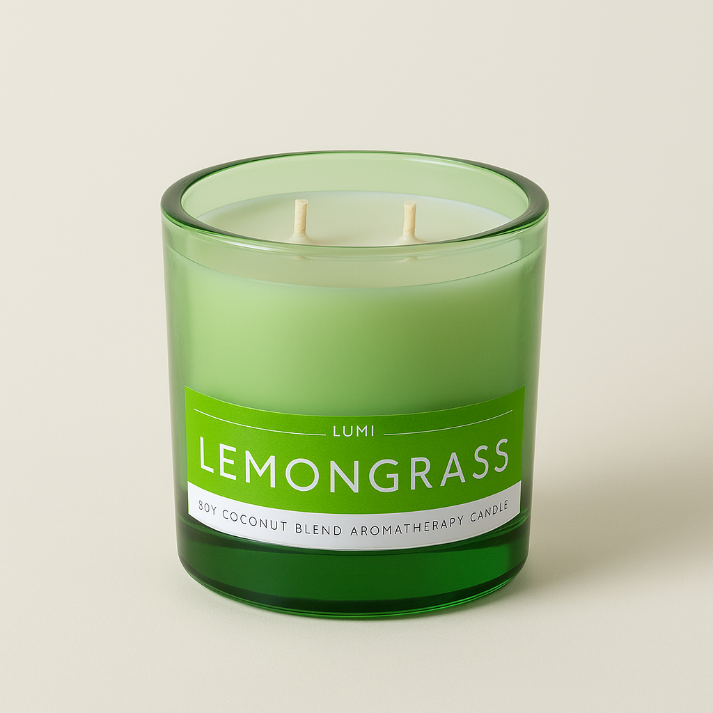 Lemongrass Coconut-Soy Wax Blend Candle 320ml