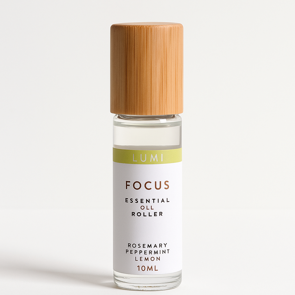 Focus Essential Oil Roller – Rosemary, Peppermint & Lemon (10ml)