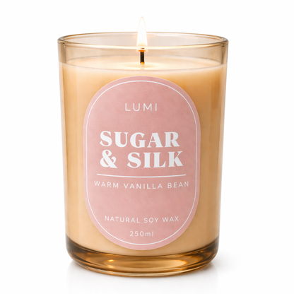 Sugar & Silk Soy Candle – Warm Vanilla Bean